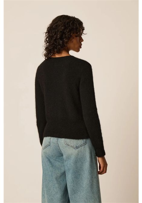 Des Petits Hauts Women's Betty Black Fitted Superfine Alpaca Cardigan Des Petits Hauts |  | 1H26003809000